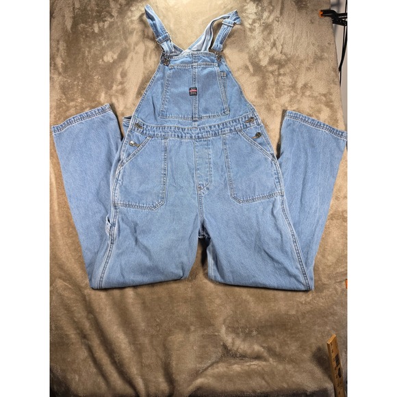 UNIONBAY Denim - Unionbay Vintage Y2K Denim Overalls Womens Medium Light Wash Carpenter JB61605